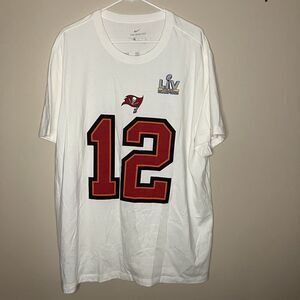 Tom Brady Tampa Bay Buccaneers Nike Super Bowl LV Champions Name T-Shirt Men 2XL
